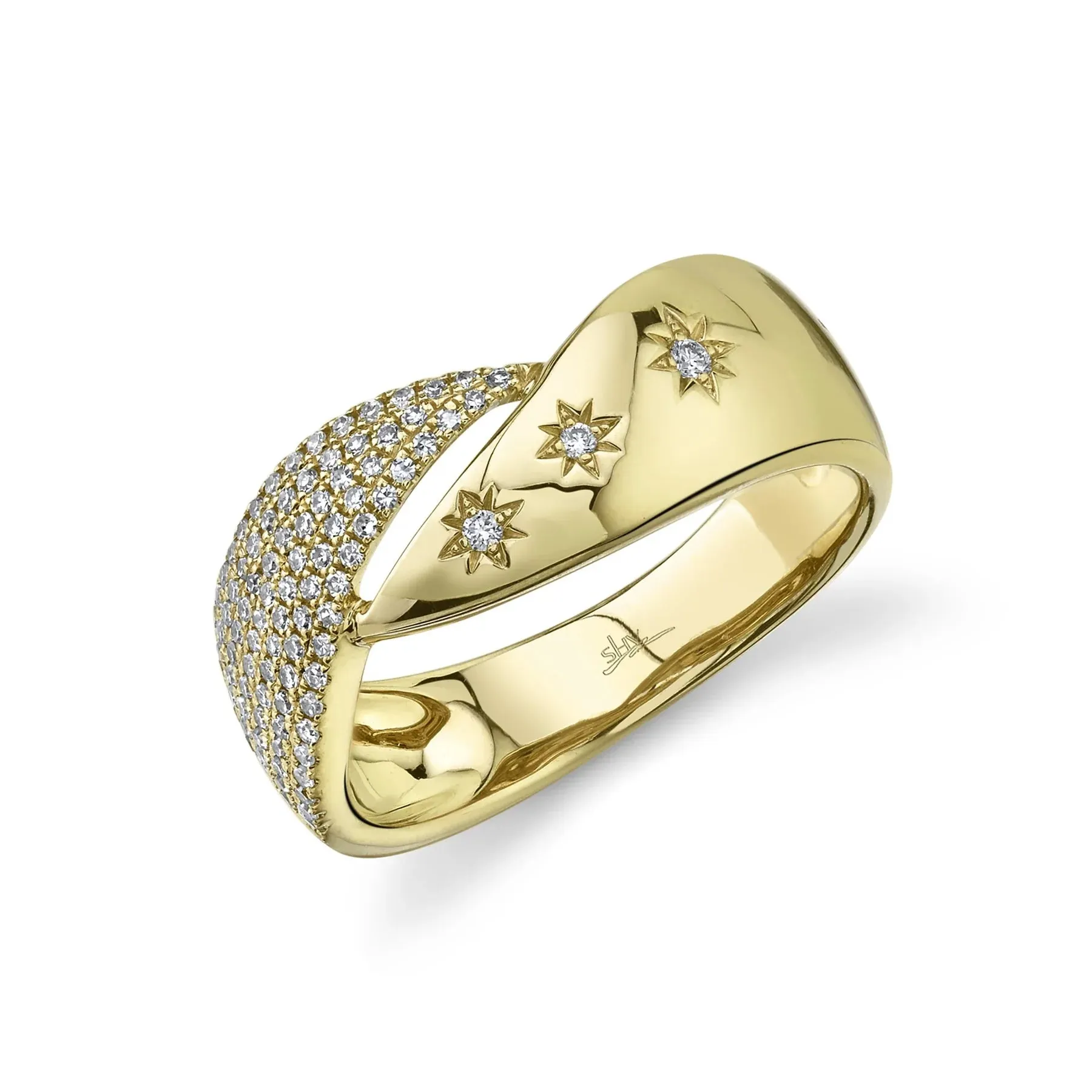 0.24ctw Diamond Star Ring