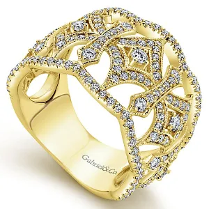 14k Yellow Gold Diamond Fashion Band - LR50680Y45JJ