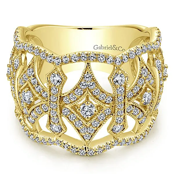 14k Yellow Gold Diamond Fashion Band - LR50680Y45JJ