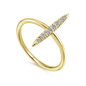 14k Yellow Gold Ladies Fashion Ring - LR51044Y45JJ