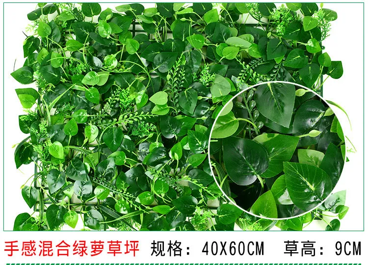 5PCS Artificial Plant Greening Landscape Grass Artificial Background Wall Plastic Fake Green Plants