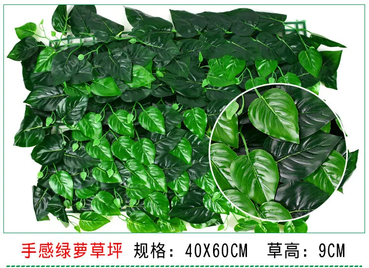 5PCS Artificial Plant Greening Landscape Grass Artificial Background Wall Plastic Fake Green Plants