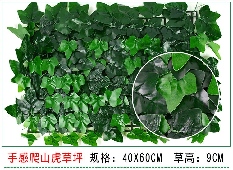 5PCS Artificial Plant Greening Landscape Grass Artificial Background Wall Plastic Fake Green Plants