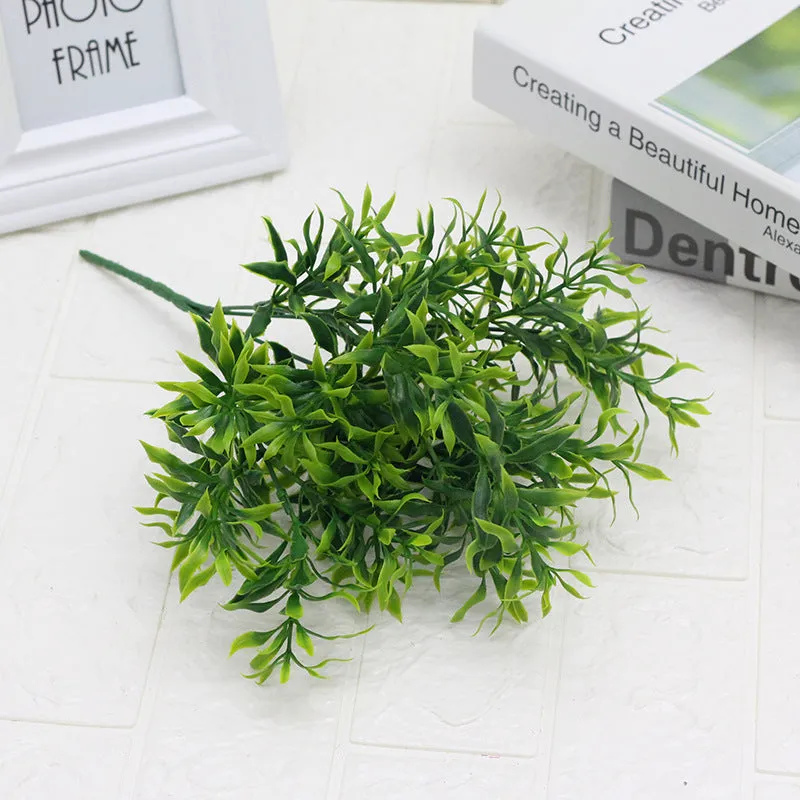 Artificial Plant Decorations Artificial Flower Silk Flower Plastic Fake Green Plants 4PCS