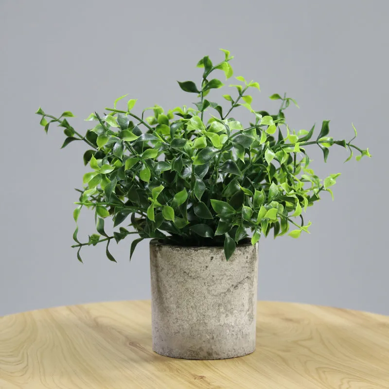 Artificial Plant Environmental Protection Home Desktop Potted Plant Plastic Fake Green Plants