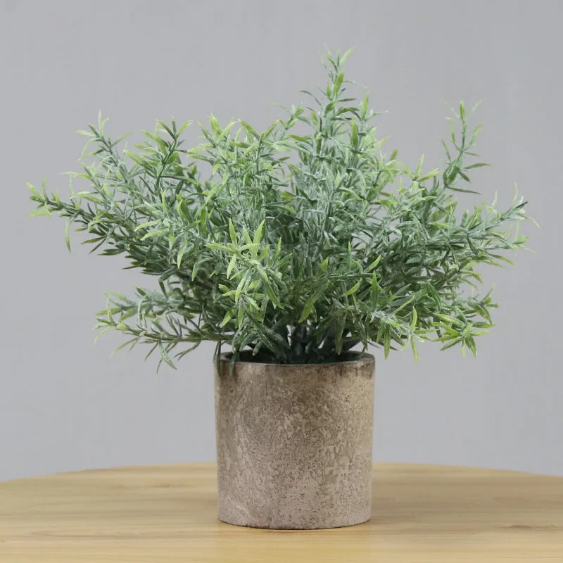 Artificial Plant Environmental Protection Home Desktop Potted Plant Plastic Fake Green Plants