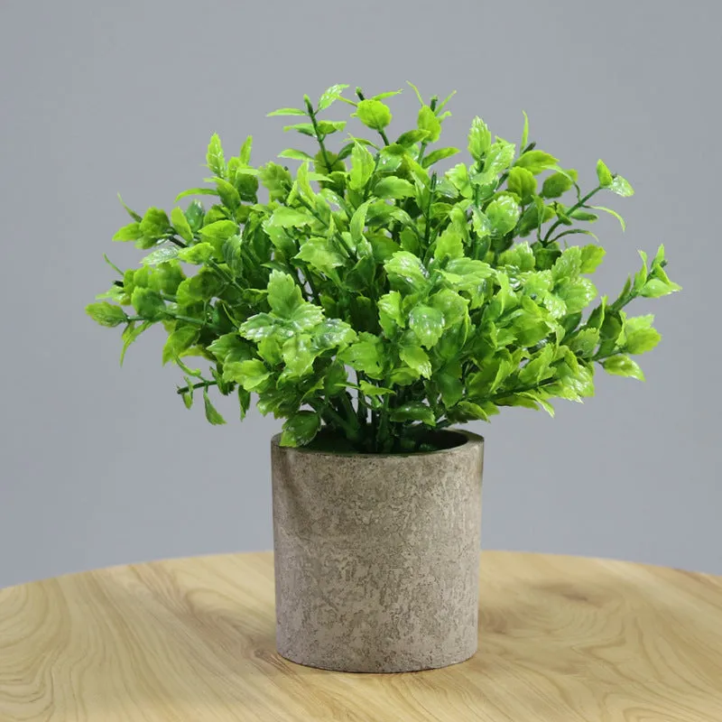 Artificial Plant Environmental Protection Home Desktop Potted Plant Plastic Fake Green Plants