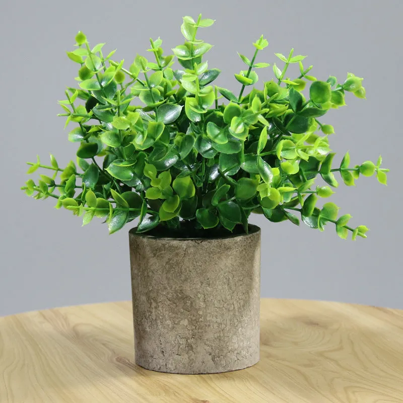 Artificial Plant Environmental Protection Home Desktop Potted Plant Plastic Fake Green Plants