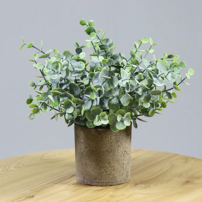 Artificial Plant Environmental Protection Home Desktop Potted Plant Plastic Fake Green Plants