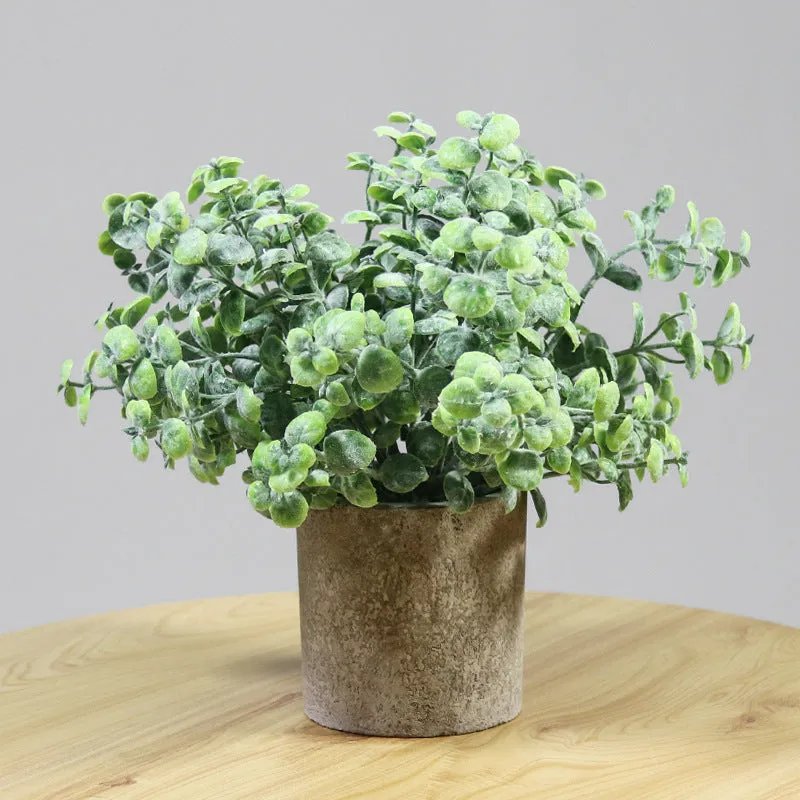 Artificial Plant Environmental Protection Home Desktop Potted Plant Plastic Fake Green Plants