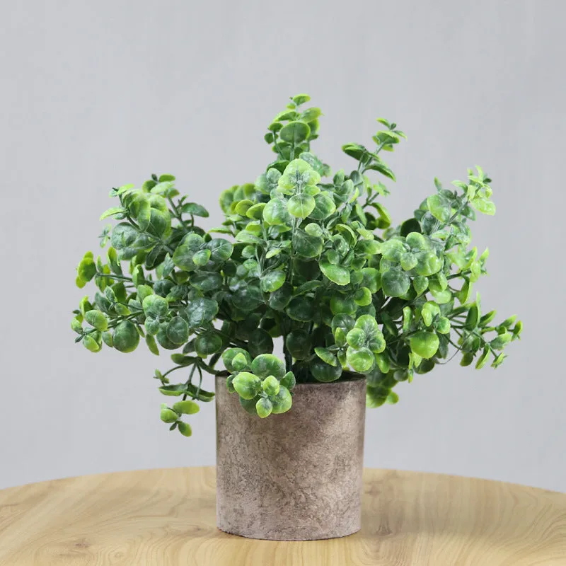 Artificial Plant Environmental Protection Home Desktop Potted Plant Plastic Fake Green Plants