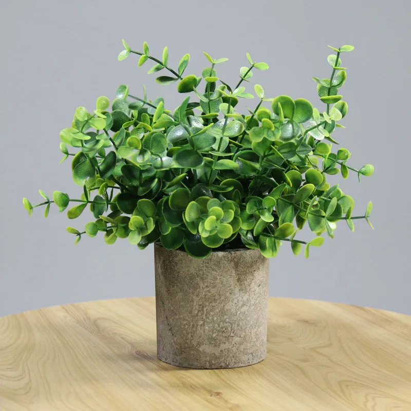 Artificial Plant Environmental Protection Home Desktop Potted Plant Plastic Fake Green Plants