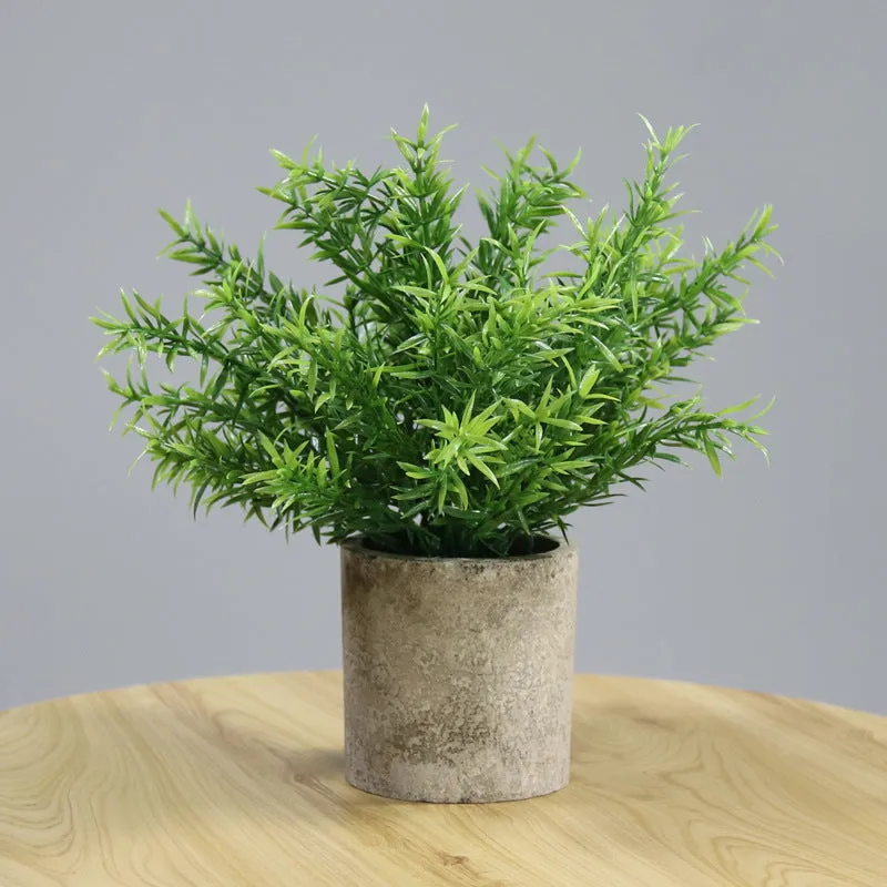 Artificial Plant Environmental Protection Home Desktop Potted Plant Plastic Fake Green Plants