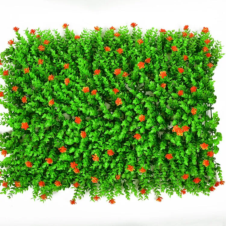 Artificial Plant Fake Turf Plastic Background Flower Wall Plastic Fake Green Plants