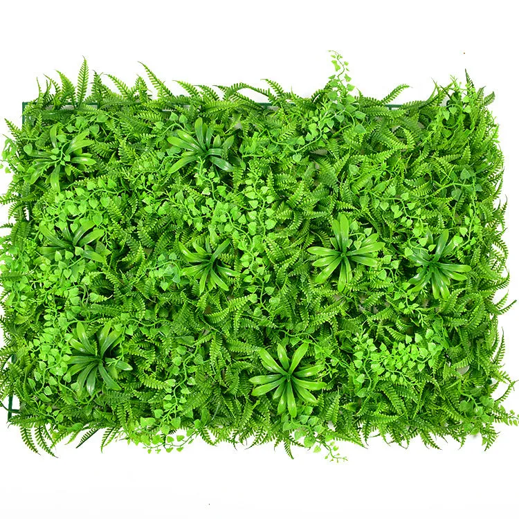 Artificial Plant Fake Turf Plastic Background Flower Wall Plastic Fake Green Plants