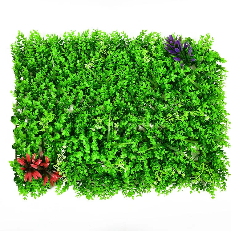 Artificial Plant Fake Turf Plastic Background Flower Wall Plastic Fake Green Plants