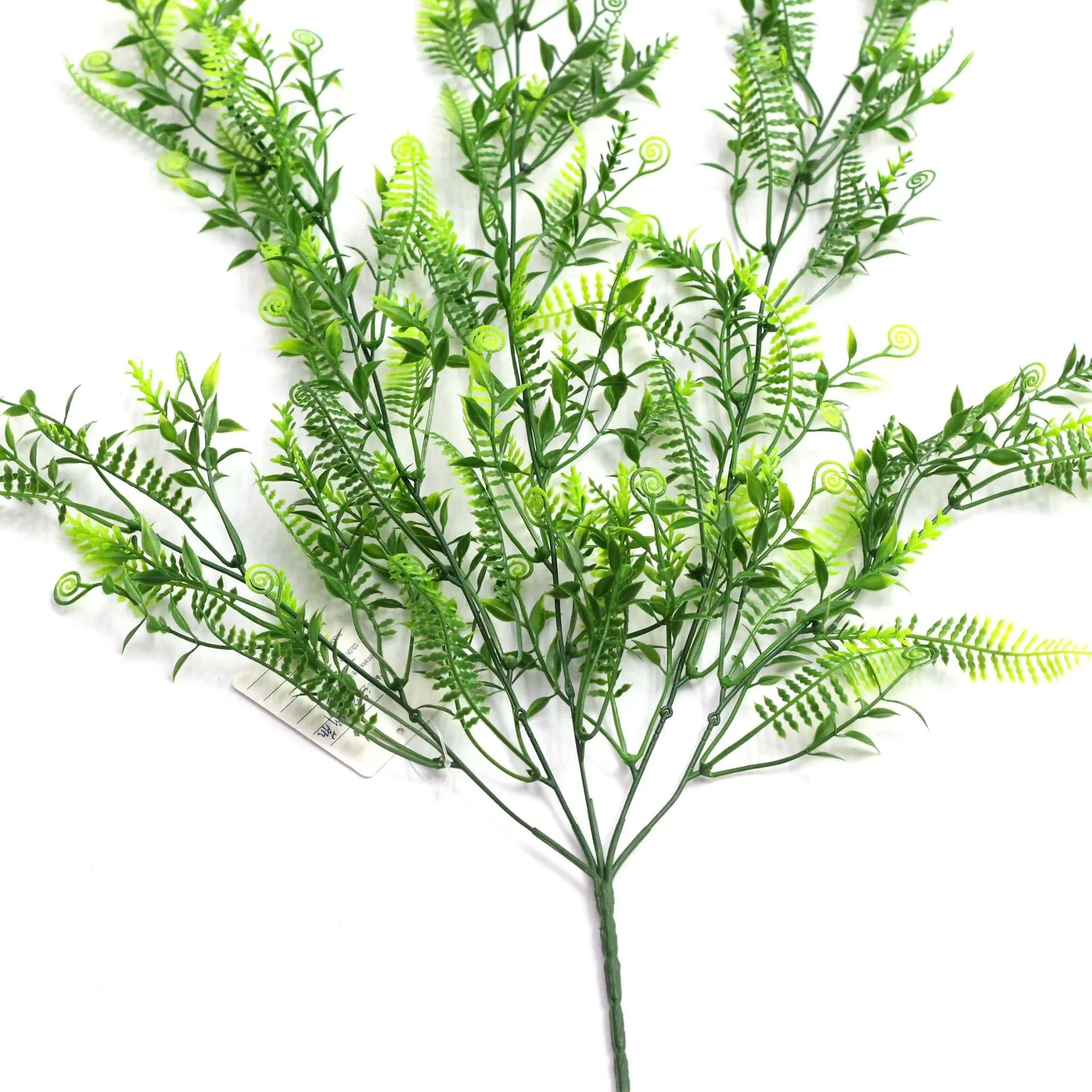 Artificial Plant Persian Leaf Rattan Plastic Fake Green Plants 3pcs