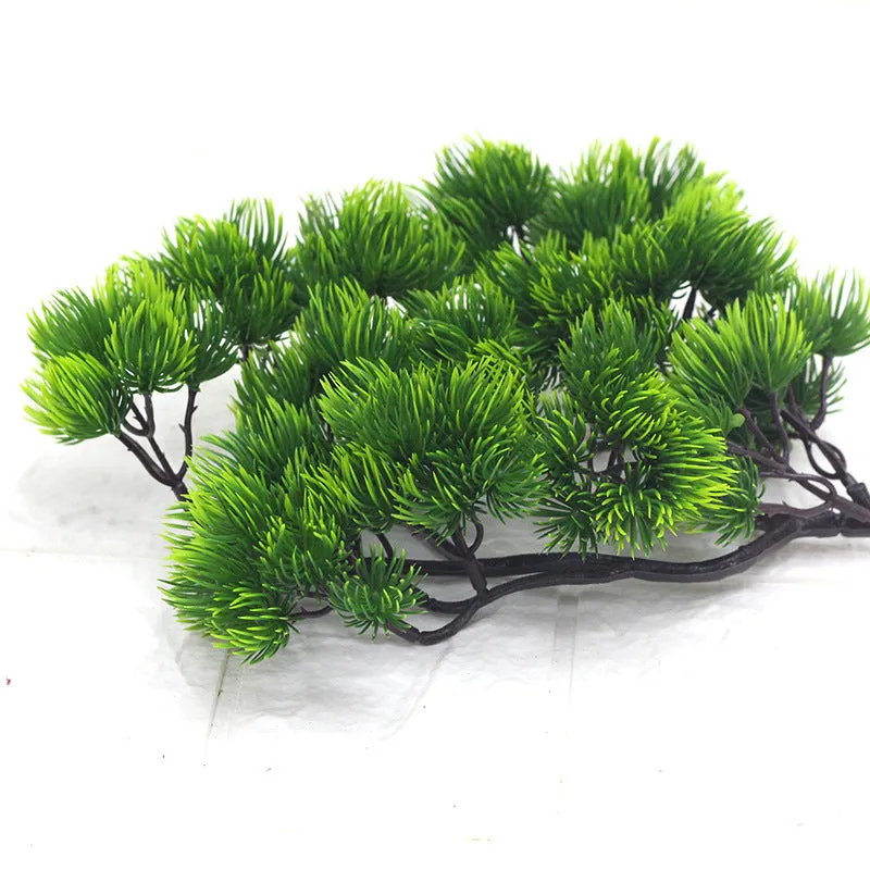 Artificial Plant Single Beauty Pine Tree Plastic Fake Green Plants 2pcs