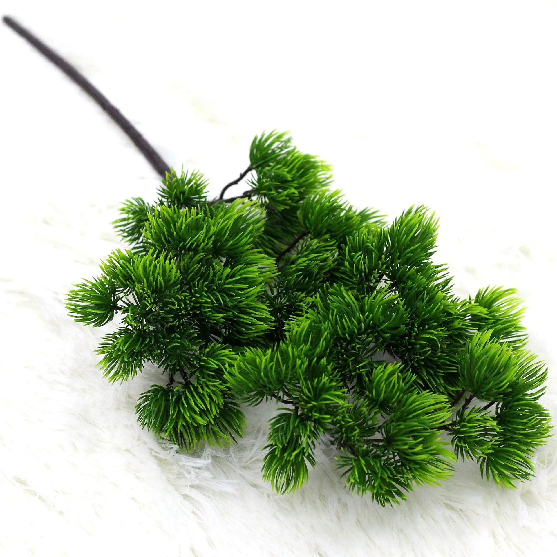 Artificial Plant Single Beauty Pine Tree Plastic Fake Green Plants 2pcs