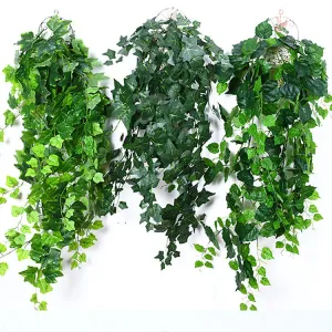 Artificial Plant Wall Plant Wall Fake Flower Rattan Plastic Fake Green Plants