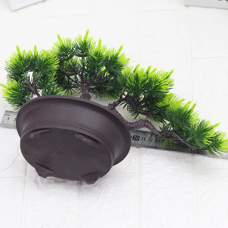 Artificial Plant Welcome Pine Ornaments Plastic Fake Green Plants