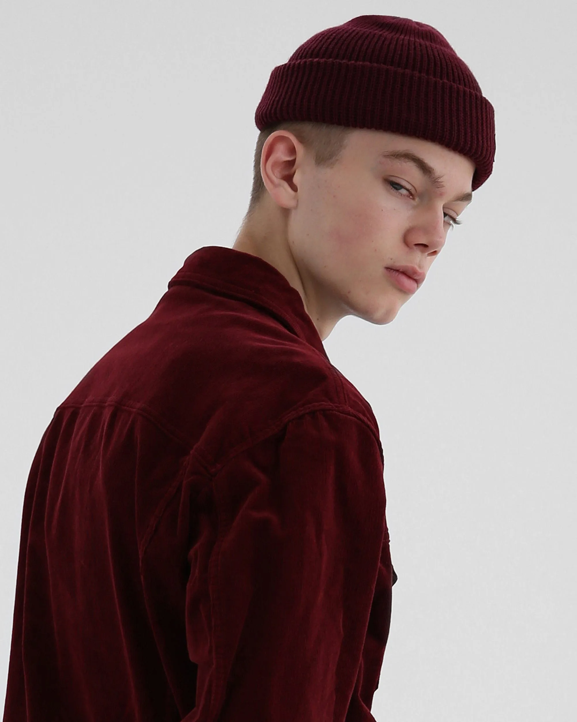 BEANIE / MONK FIT / WINE