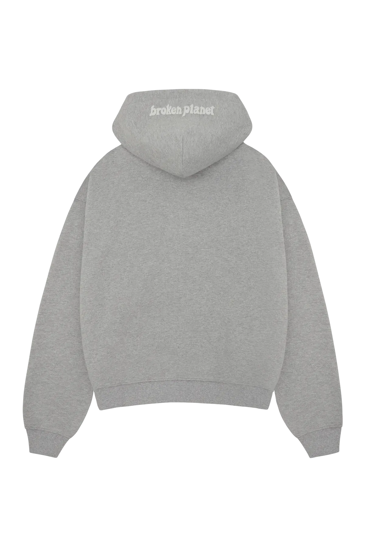 Broken Planet Market Heather Grey Zip Up Hoodie