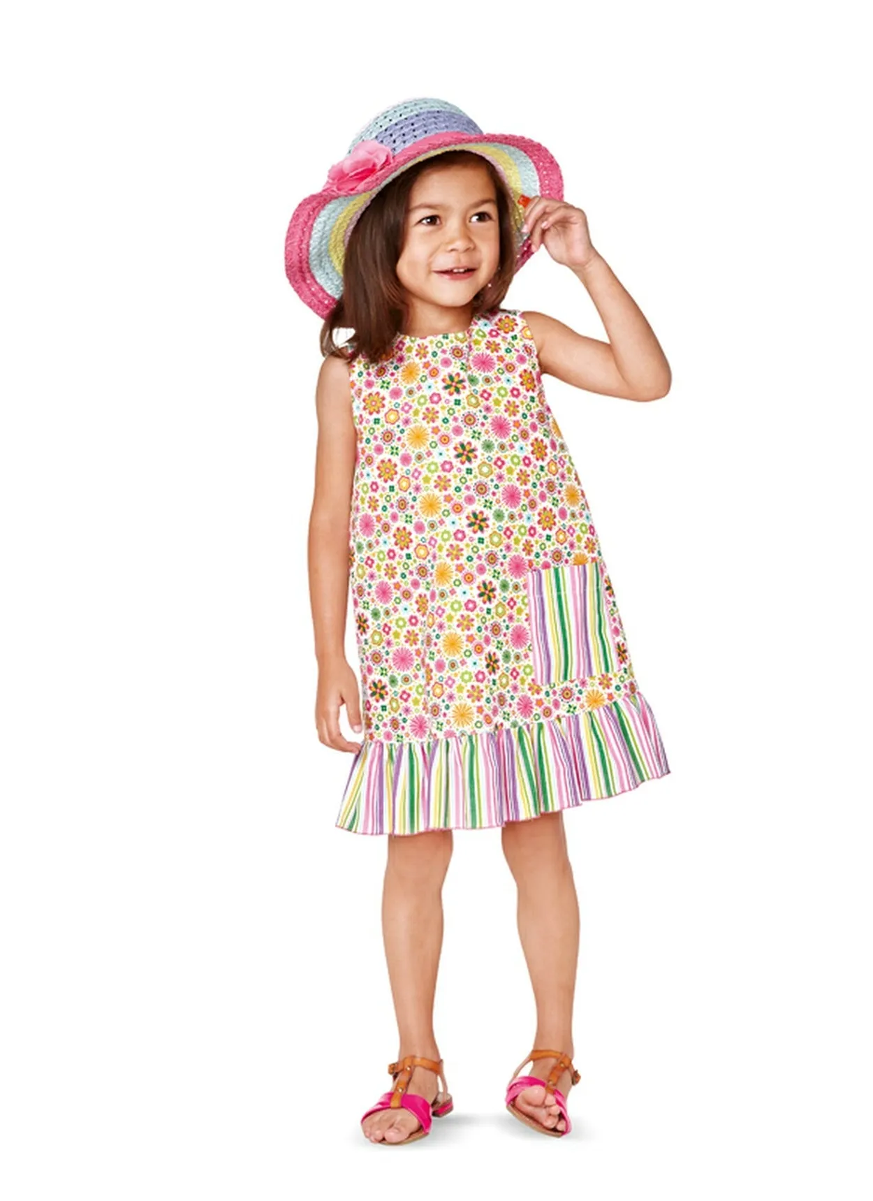 Burda 9420 Toddler Dress pattern | Easy