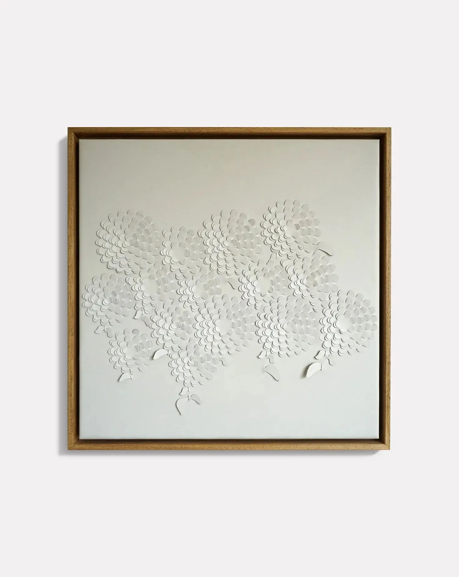 Chrysanthumum Off White Wall Art