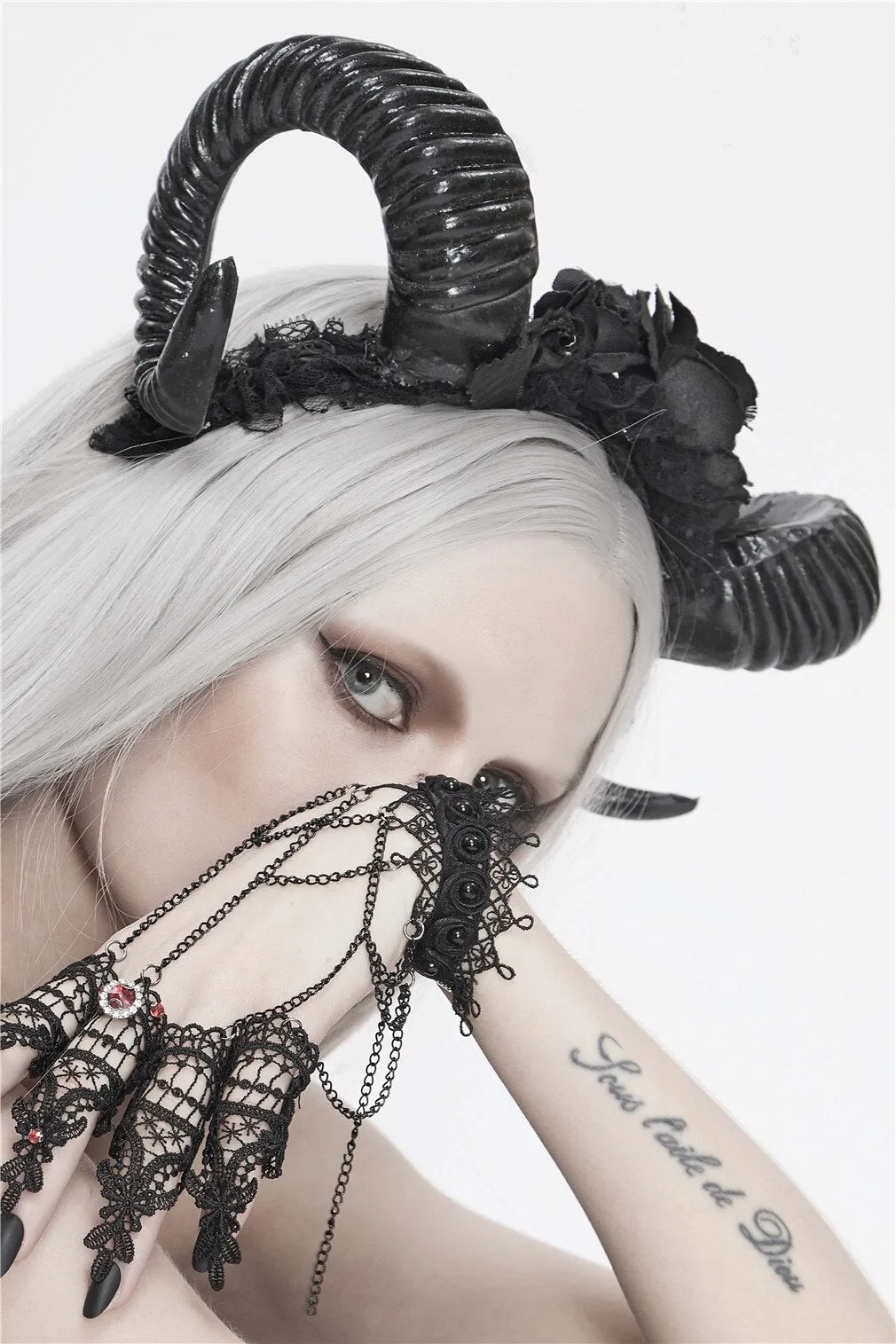 Dark Rose Headpiece