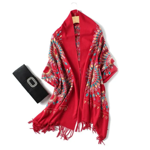 Fashion Winter Cashmere Scarf Printed Bandana Shawl #1149