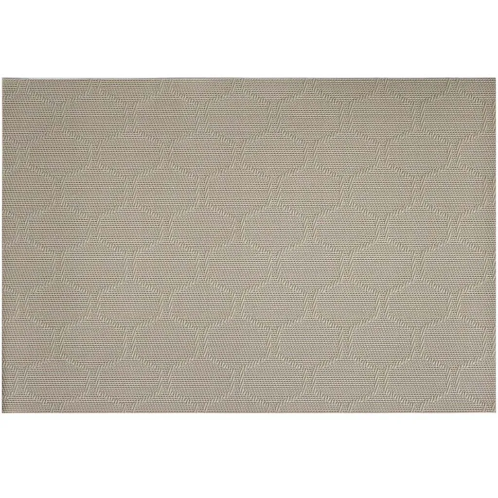 Honeycomb Vinyl Placemat Champagne, 13in X 19in