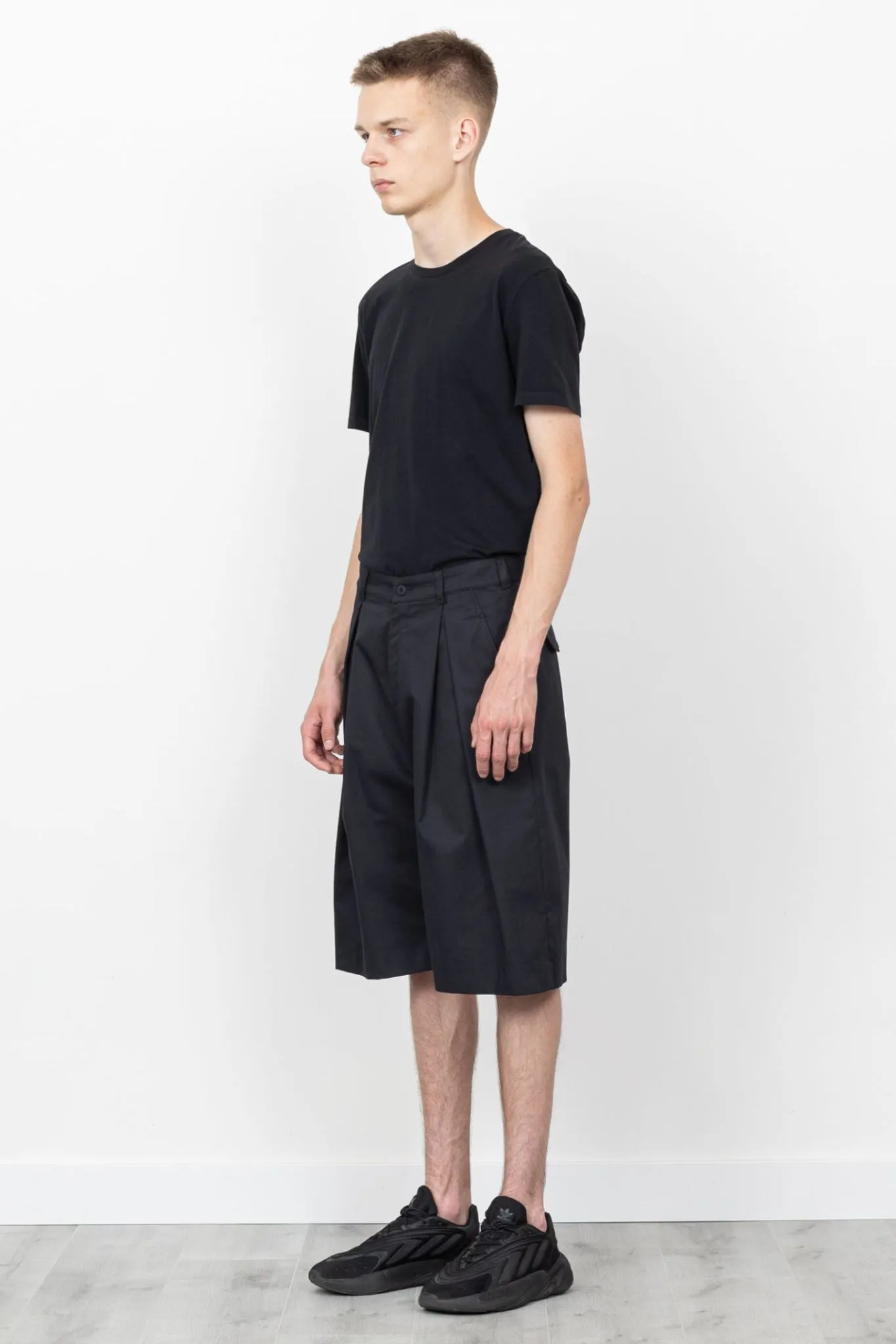 Inverted Pleat Shorts