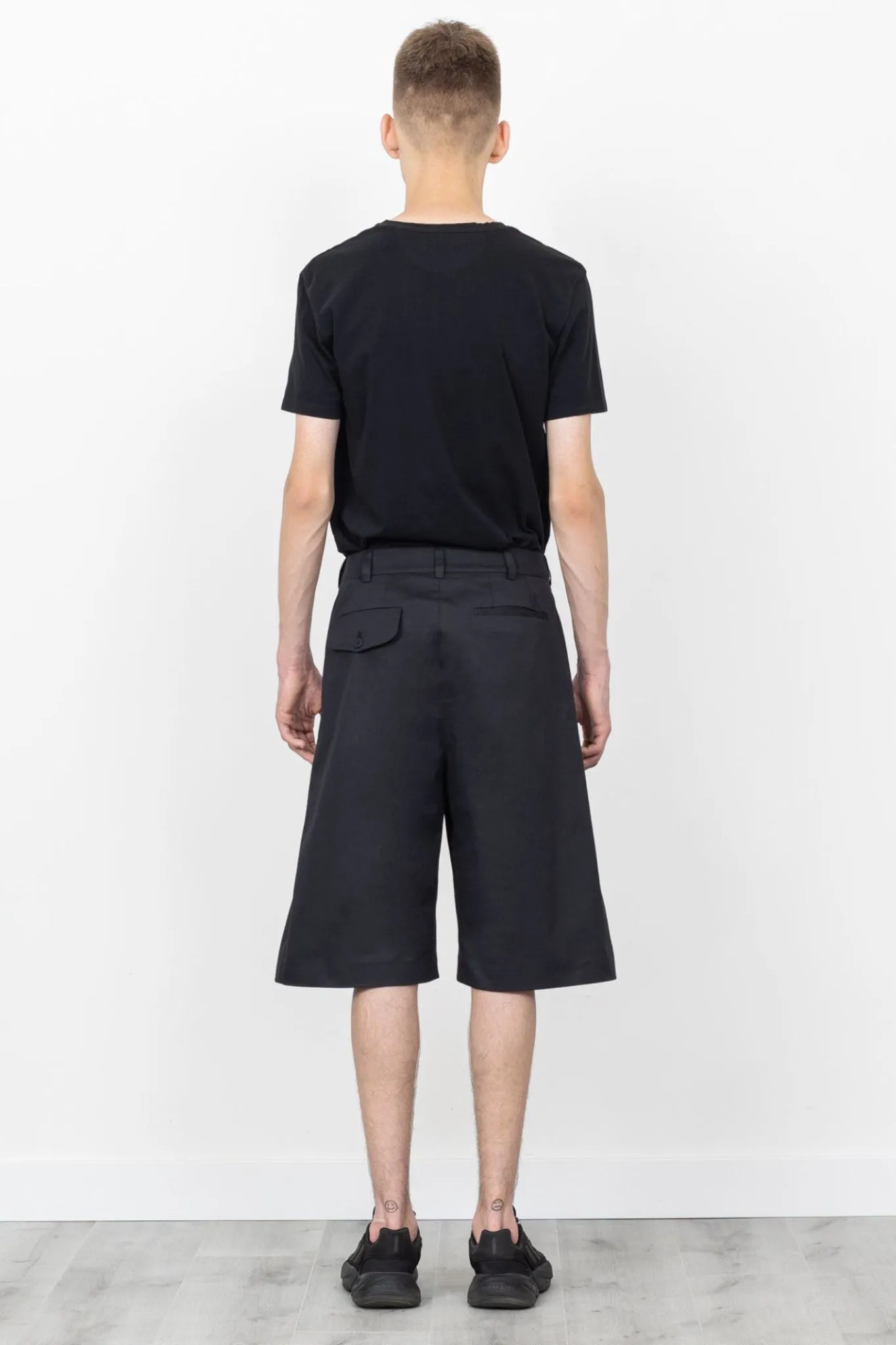 Inverted Pleat Shorts