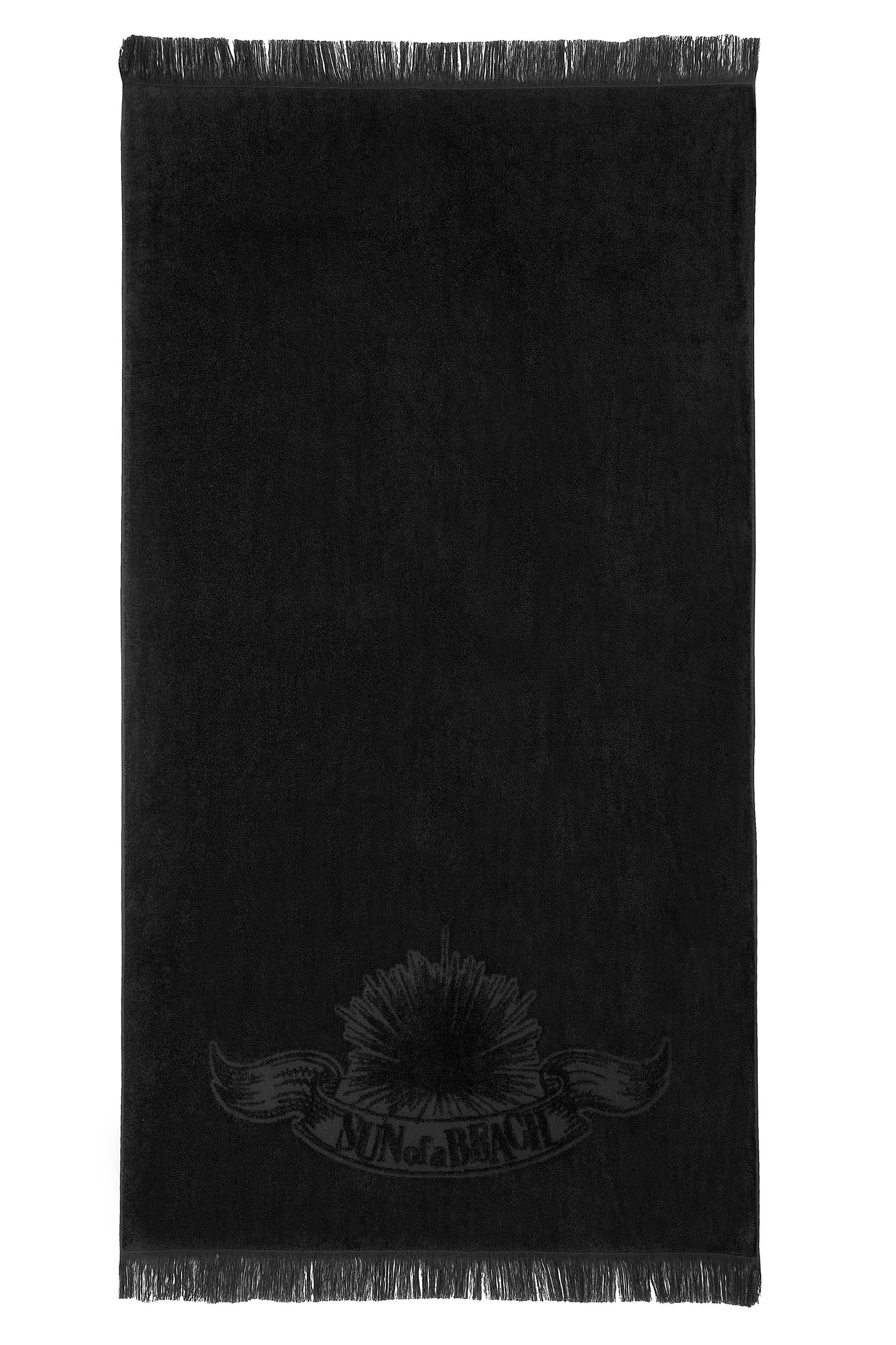 Just Black | Monochrome Beach Towel