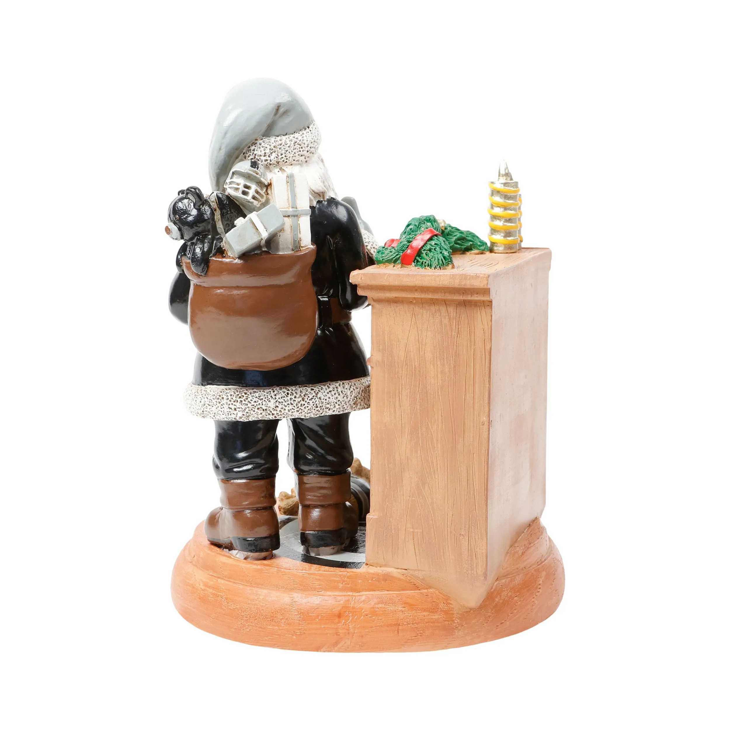 Las Vegas Raiders NFL Santa Fireplace Figurine