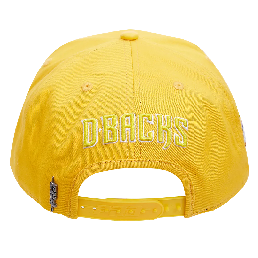 MLB ARIZONA DIAMONDBACKS SMILEY FACE FASHION UNISEX SNAPBACK HAT (YELLOW)