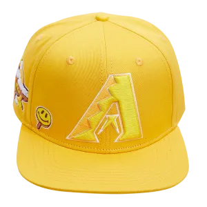 MLB ARIZONA DIAMONDBACKS SMILEY FACE FASHION UNISEX SNAPBACK HAT (YELLOW)