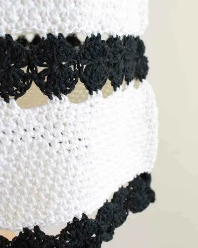 Monochrome Mini Skirt Crochet Pattern