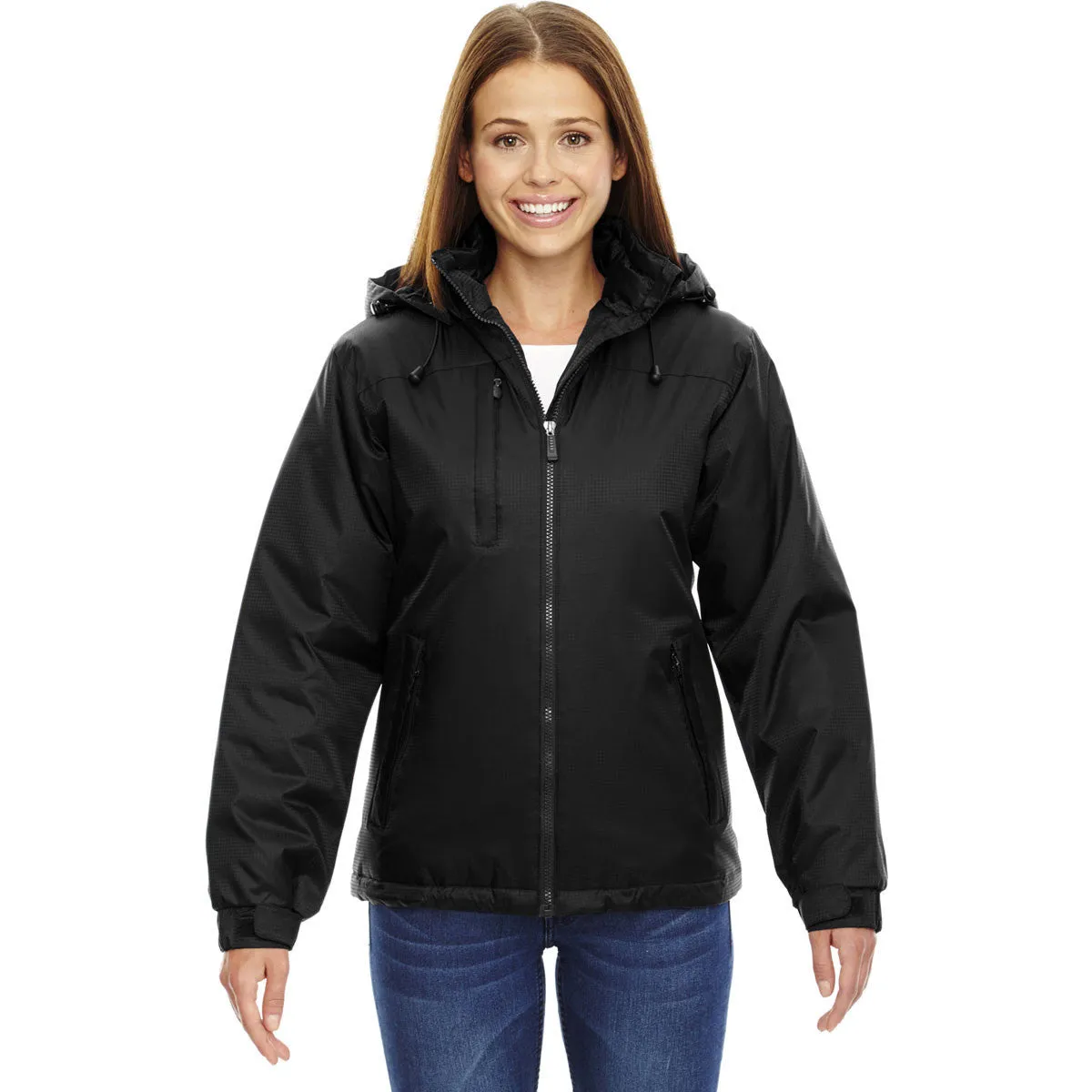 North End Women's' Black Insulated Jacket