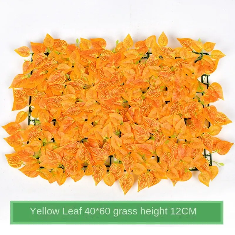 Plastic Imitate Leaves Lawn Simulation Plant Wall Decorative Background Green Radish Field Green Landscape Grass