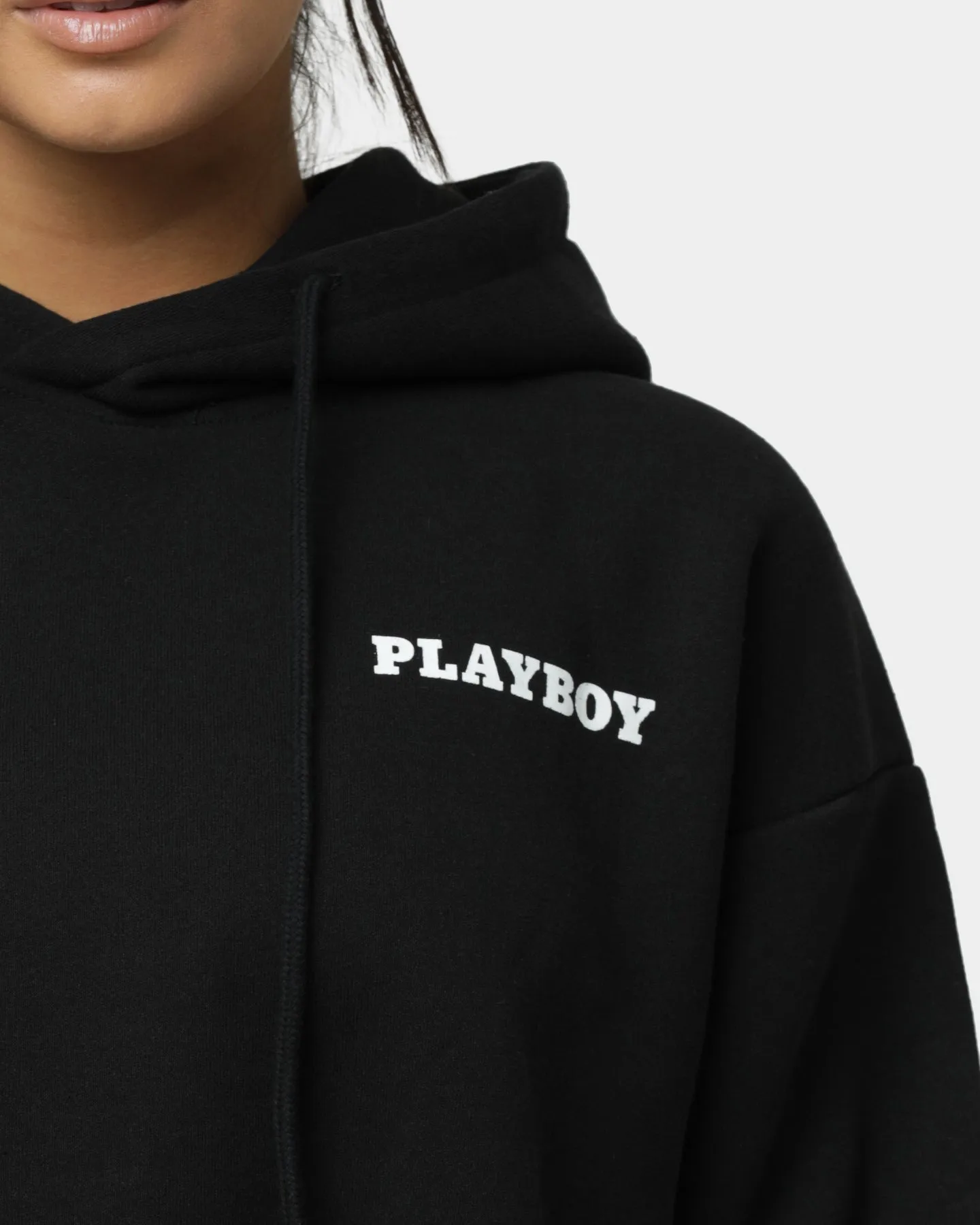 Playboy Playboy 2019 Cropped Hoodie Black