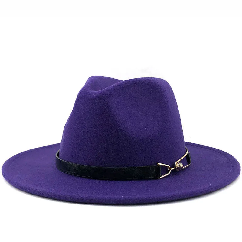 Popular Fedora British Vintage Top Fashion Ladies Woolen Hat