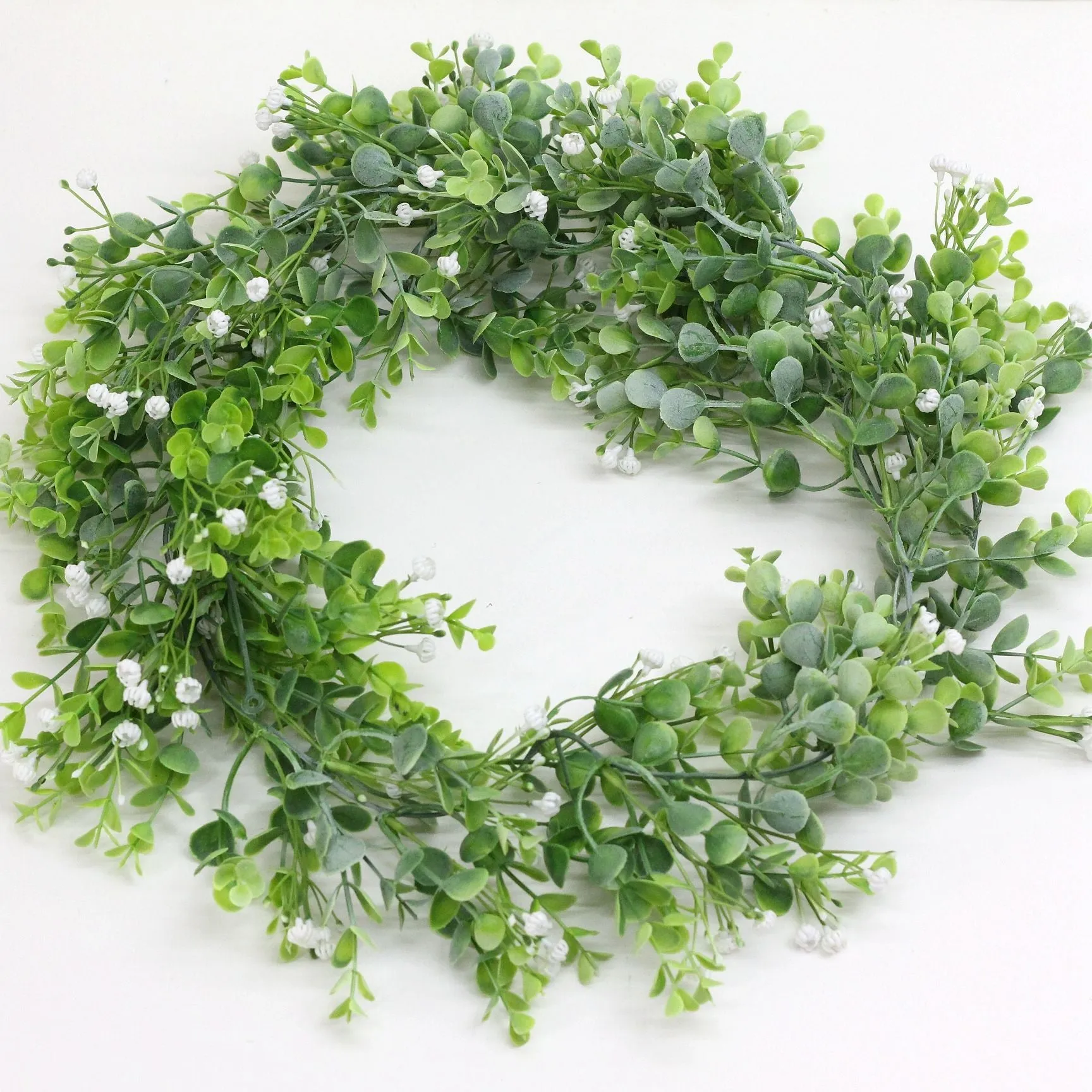 Simulation Rattan Eucalyptus Zamioculcas Leaves Plastic Plant Vine Winding Wall Hanging Planting Powder Wedding Home Decoration