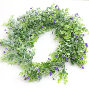 Simulation Rattan Eucalyptus Zamioculcas Leaves Plastic Plant Vine Winding Wall Hanging Planting Powder Wedding Home Decoration