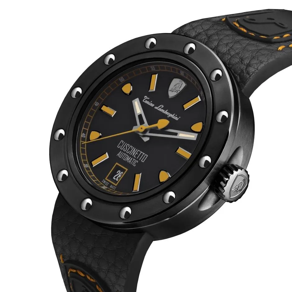 Tonino Lamborghini Cuscinetto Watch Date Orange TLF-T01-3