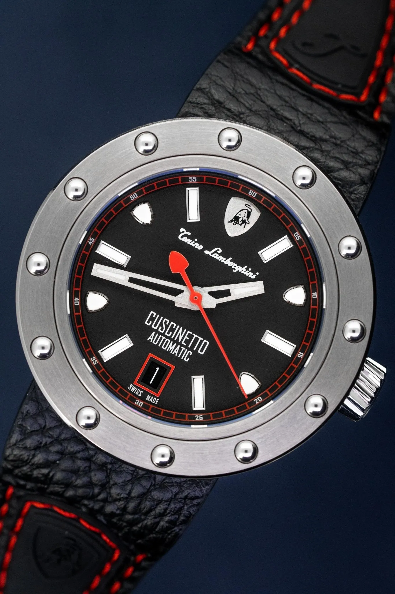 Tonino Lamborghini Cuscinetto Watch Date Red TLF-T01-2