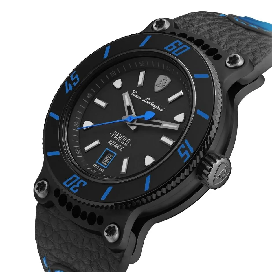 Tonino Lamborghini Panfilo Watch Date Blue TLF-T03-4