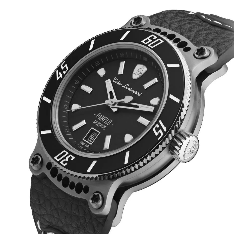 Tonino Lamborghini Panfilo Watch Date Titanium TLF-T03-1