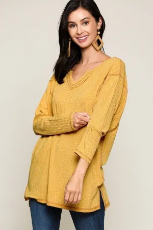 Two-tone Rib Tunic